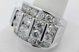 6.1cttw Diamond Ring In 10k White Gold 14 Grams Size 9.5 Eb1026wxxzsa