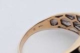 0.23cttw Channel Set Diamond Ring In 10k Yellow Gold 5.9g Size 11.75 Eb0626wxzsa
