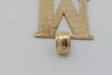 10k Yellow Gold Letter M Pendant 1.5 Grams Eb0826ixsa