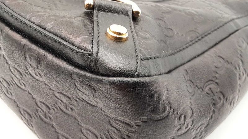 Gucci Abbey Tote Bag In Gg Guccissima Black Leather Fw0525orzdu
