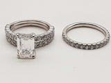 4.95 Cttw Lab Grown Diamonds 10k White Gold 9.1g 3 Ring Set Size 8 Do0526lrxzde