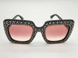 Gucci Gg0148s Star Rhinestones Black Frames Pink Lens Sunglasses Do0125oxzde