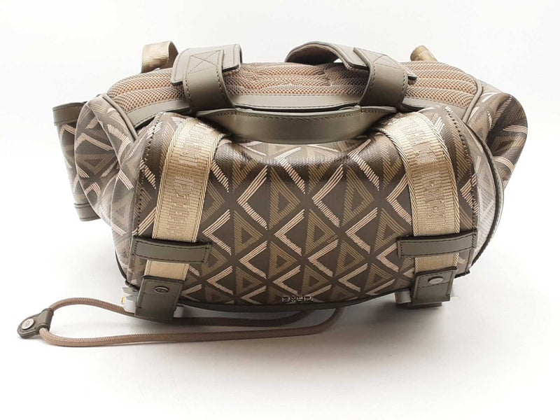 Dior Hit The Road Diamond Green Canvas Backpack Aa0725lzxzsa