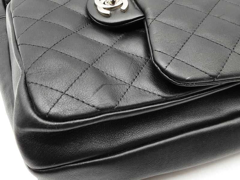 Chanel Cambon Reporter Black Quilted Leather Zipper Tote Bag Do1224sxzde