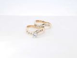 0.88 Cttw Diamond & 14k Yellow Gold Engagement Set 7.6 Grams Size 7 Fw0826sxzd7
