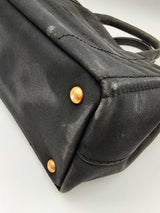 Prada Canapa Black Canvas Tote Bag Eb1024lxzdu