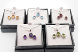 Set Of 5 Gemstone Ensemble Sets In Sterling Silver Eb0925crsa