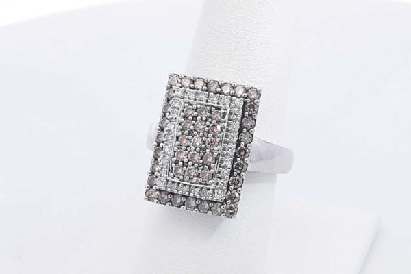 1.4ctw Diamond Ring In 14k White Gold 5.8 Grams Size 7.25 Eb0425wxzsa