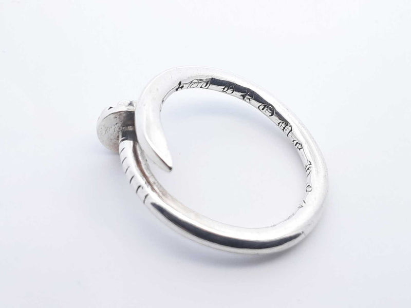 0.925 Sterling Silver 5.0g Nail Ring Size 8.5 Lh0724lorde