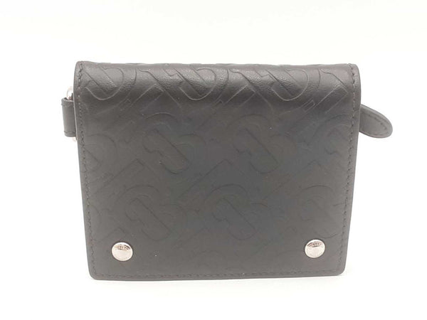 Burberry Monogram Trifold Embossed Black Wallet Sd0825lzxsa