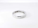 0.42 Cttw Diamond & 14k White Gold Wedding Band 3.2 Grams Size 7 Fw0326orxdu