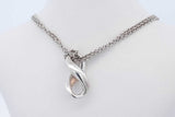 Tiffany & Co. Sterling Silver Infinity Pendant Necklace 7.6g 15.5 In Eb0926lxzde