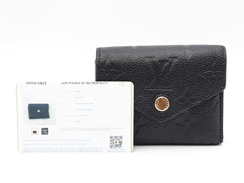 Louis Vuitton Zoé Wallet In Monogram Empreinte Black Leather Fw0125exdu