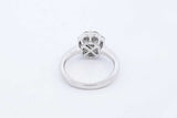18k White Gold Diamond Cluster Ring 4.3 Grams Size 5 Eb0526rrxde
