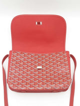 Goyard Belvedere 2 Messenger Bag In Red Goyardine Coated Canvas Fw1225loxzdu