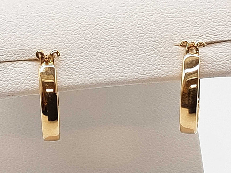 0.40 Cttw Diamonds 14k Yellow Gold 2.3g Hoop Clasp Back Earrings Do0625lexde