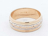 14k Yellow Gold 3.2 Grams Wedding Band Size 5 Aalczsa