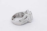 1.32cttw Diamond Ring In 10k White Gold 7.1 Grams Size 2 Eb0926rxzsa