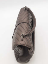 Yves Saint Laurent Quilted Chevron Sheepskin College Top Handle Bag Eb0526eixsa
