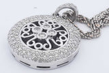 2.8cttw Diamond Pendant Necklace 14k White Gold 27.6 Grams 17 Inch Eb0326oxrxdu