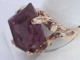 Purple Gemstone Ring In 14k Yellow Gold 12.4 Grams Size 13 Eb0924wrxsa