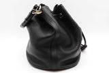 Gucci Miss Bamboo Handle Black Leather Bucket Bag Eb0726wixde