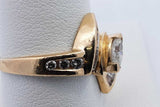 Approx. 0.59ctw Diamond Ring In 14k Yellow Gold 3.7 Grams Size 9 Eb1224lwxsa