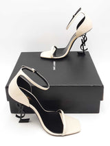 Saint Laurent Opyum White Patent Leather Heels Size 38.5 Eb0526lrxsa