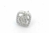 0.82cttw Diamond Stud Screwback Earrings In 10k White Gold 2.7 Grams Eb0926prxsa