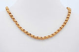22k Yellow Gold Rolo Link Chain Necklace 7.7 Grams 14 Inch Eb0826srxde
