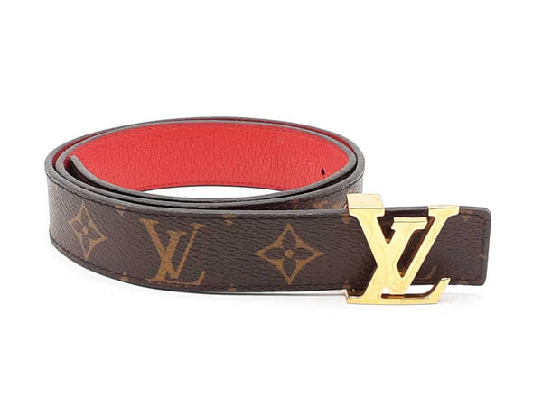Louis Vuitton Lv Initiales Buckle & Reversible Leather Belt Size 30 Fw0525lrzdu