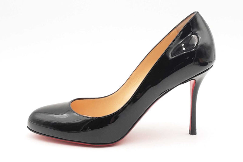 Christian Louboutin Black Patent Leather Heels Size 39 Eb0924lrxsa