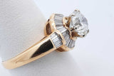 1.63cttw Diamond Ring In 18k Yellow Gold 4.9 Grams Size 8.25 Eb0525lsxzde