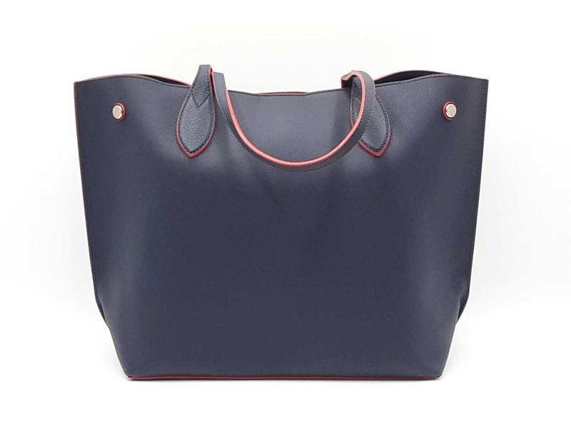 Louis Vuitton Lockme Go Tote In Marine Blue Leather Fw0525rzxdu
