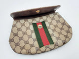 Gucci Gg Supreme Web Sherry Line Coated Canvas Clutch Bag Fw1124ixsa