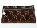 Gucci 537219 Rajah Brown Gg Velvet Web Large Tote Bag Do0425ixzde