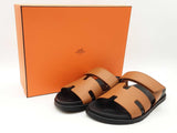 Hermes Chypre Brown Sandals Size 10 Sd0926pzxde