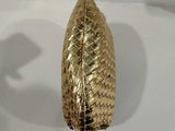 Bottega Veneta Gold Metallic Leather Mini Jodie Intrecciato Handbag Vc0426czxmia