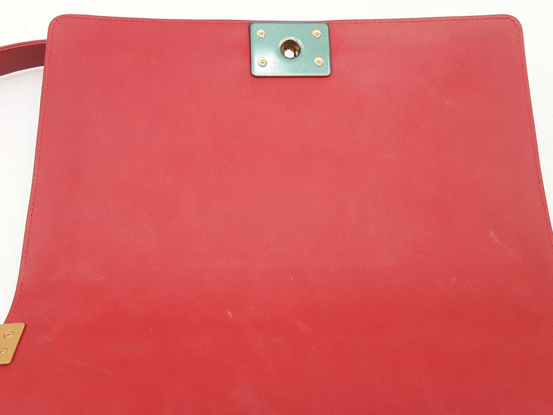 Chanel Large Boy Bag Red Handbag Aa1025ozxzsa