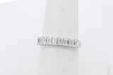 0.9cttw Lab Grown Emerald Cut Diamond Ring 14k White Gold Size 6.75 Eb0826prxsa