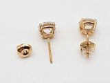 2.06 Cttw Lab Grown Diamonds 14k Yg 1.2g Screw Back Stud Earrings Do0826poxde
