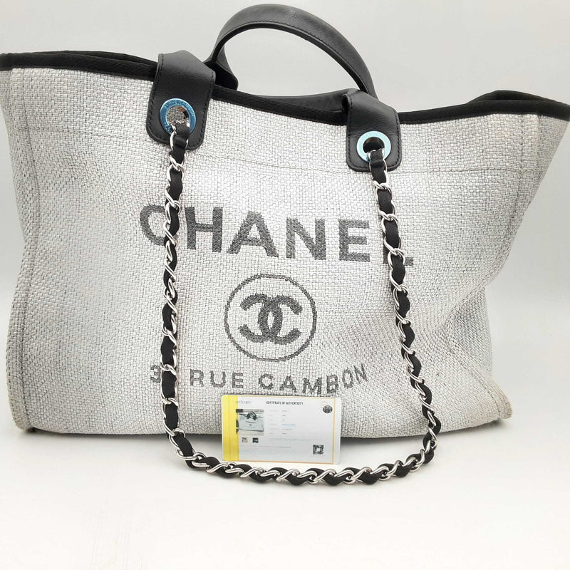 Chanel Deauville Woven Tote Bag Hs0824oxzxsa