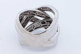4.0cttw Diamond Ring In 14k White Gold 13 Grams Size 7 Eb0926lrxzde