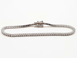 1.90 Cttw Lab Grown Diamonds 0.925 Silver 6.2g Tennis Bracelet 6.75 In Do0325ooxde