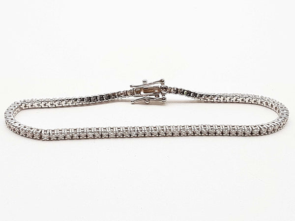 1.90 Cttw Lab Grown Diamonds 0.925 Silver 6.2g Tennis Bracelet 6.75 In Do0325ooxde
