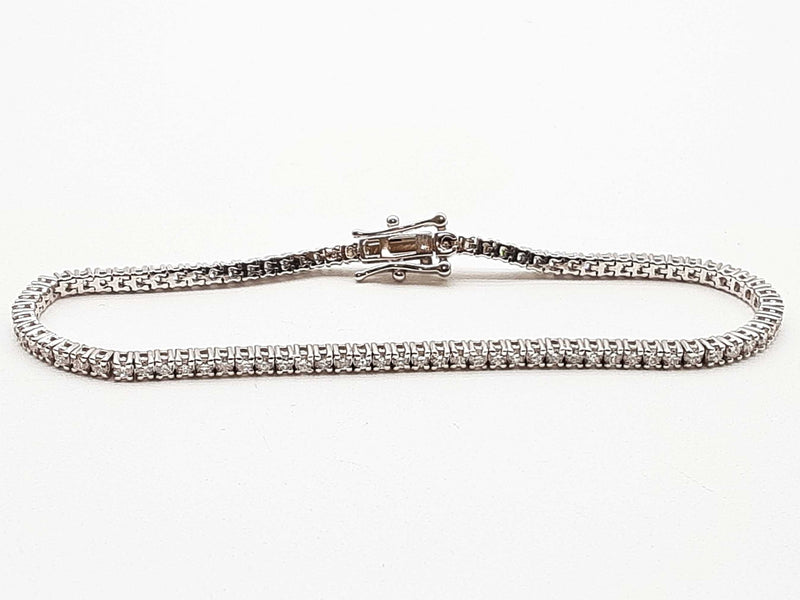 1.90 Cttw Lab Grown Diamonds 0.925 Silver 6.2g Tennis Bracelet 6.75 In Do0325ooxde