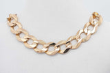 14k Yellow Gold Curb Link Chain Necklace 28.8 Grams 20 Inch Eb0726leorsa