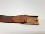 Burberry Horseferry Signature Check Canvas Leather Belt Size 75/30 Do0724rxde