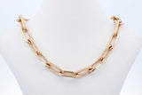 Cartier Santos De Cartier 18k Yellow Gold Paperclip Link Necklace Eb0526exxzdw