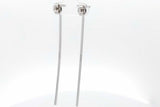 Tiffany & Co. Diamond 18k White Gold T Bar Stud Earrings 4.8 Grams Eb06226cxzsa